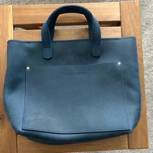 Portland Leather Deep Blue Tote